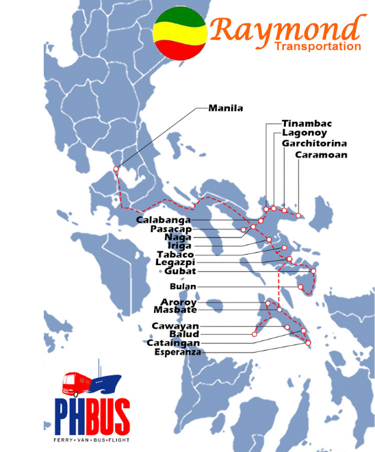 Raymond Bus Online Booking | Schedule to Bicol - Naga - Legazpi