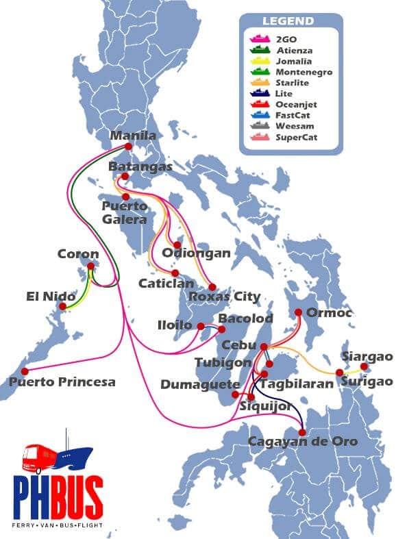 phbus Shipping Destinations