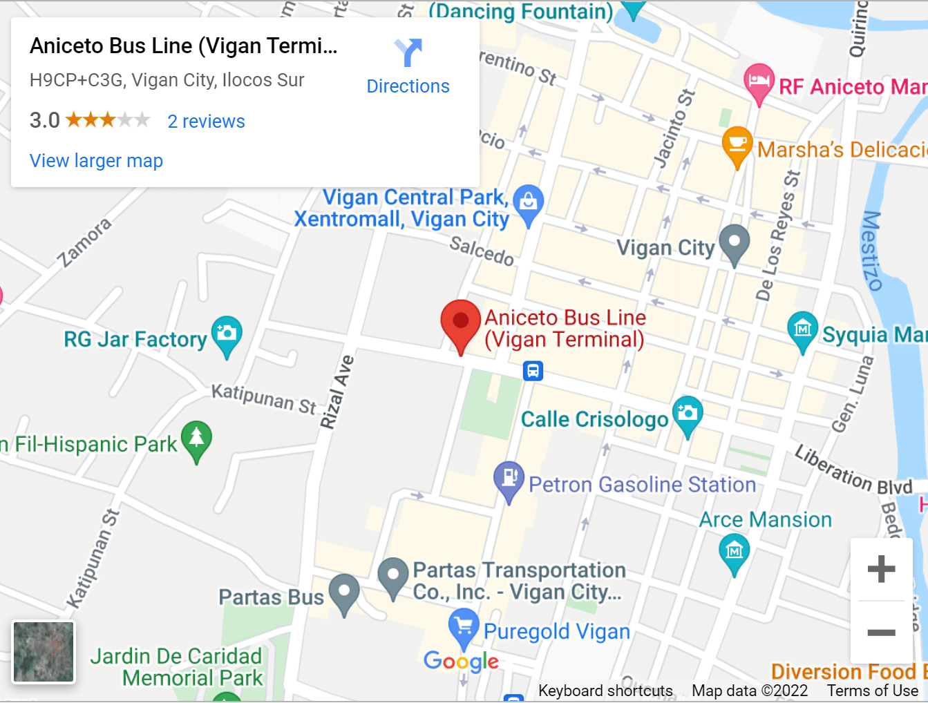 Aniceto Terminal Vigan