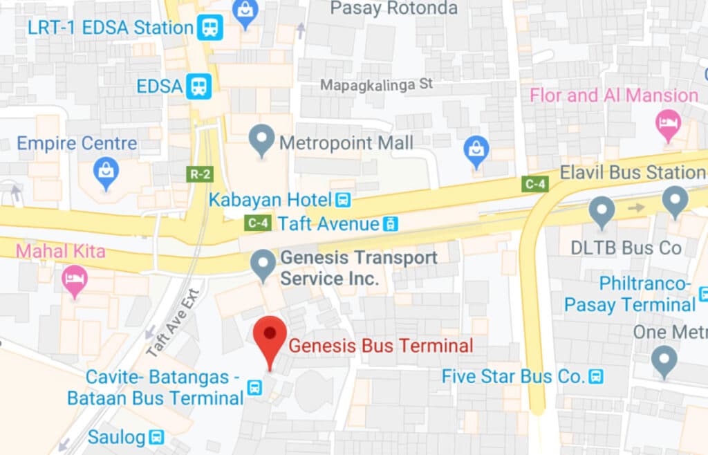 Genesis Bus Terminal Pasay