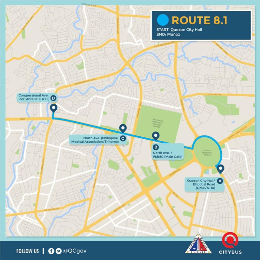 Quezon City Bus Service City Hall to Munoz