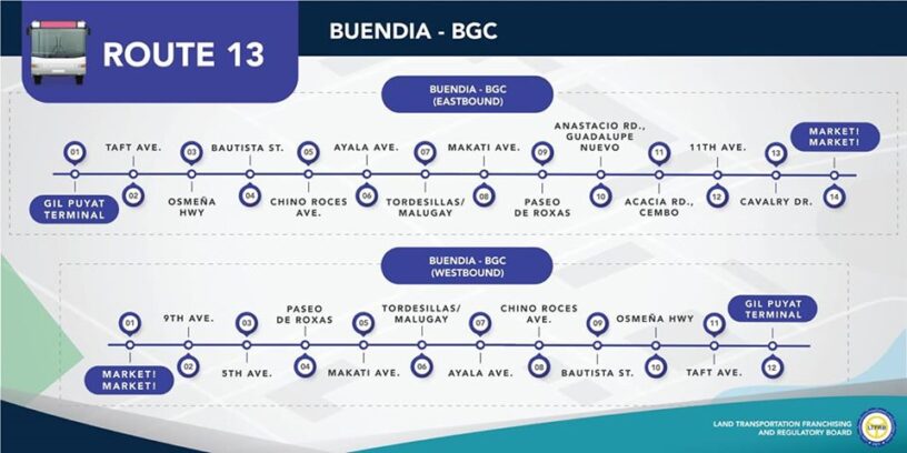 City Bus Route 13-Buendia – BGC