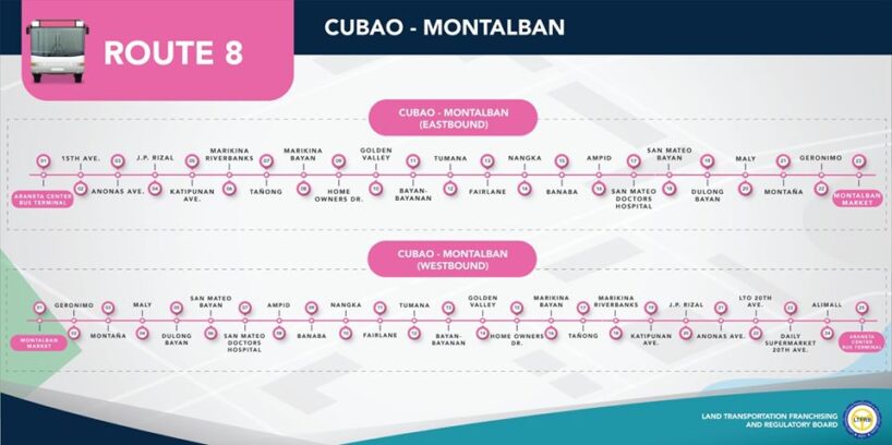 City Bus Route 8-Cubao – Montalban