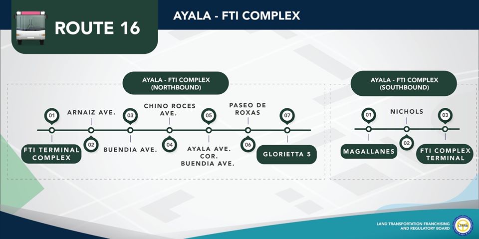 City Bus Route 16 Ayala  FTI Complex