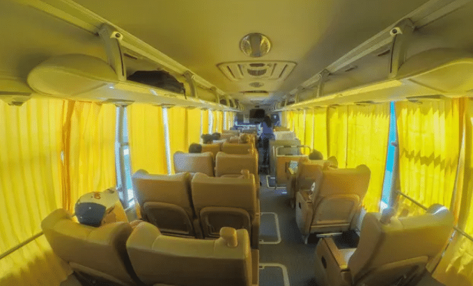 Genesis First Class Bus Inside