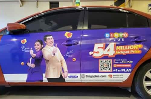 Grab Taxi Ads - 4 Door Wrap